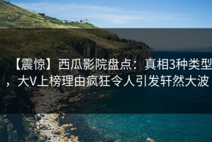 【震惊】西瓜影院盘点：真相3种类型，大V上榜理由疯狂令人引发轩然大波