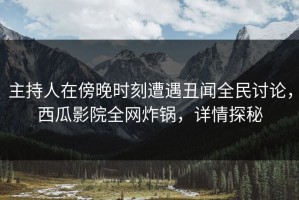 主持人在傍晚时刻遭遇丑闻全民讨论，西瓜影院全网炸锅，详情探秘